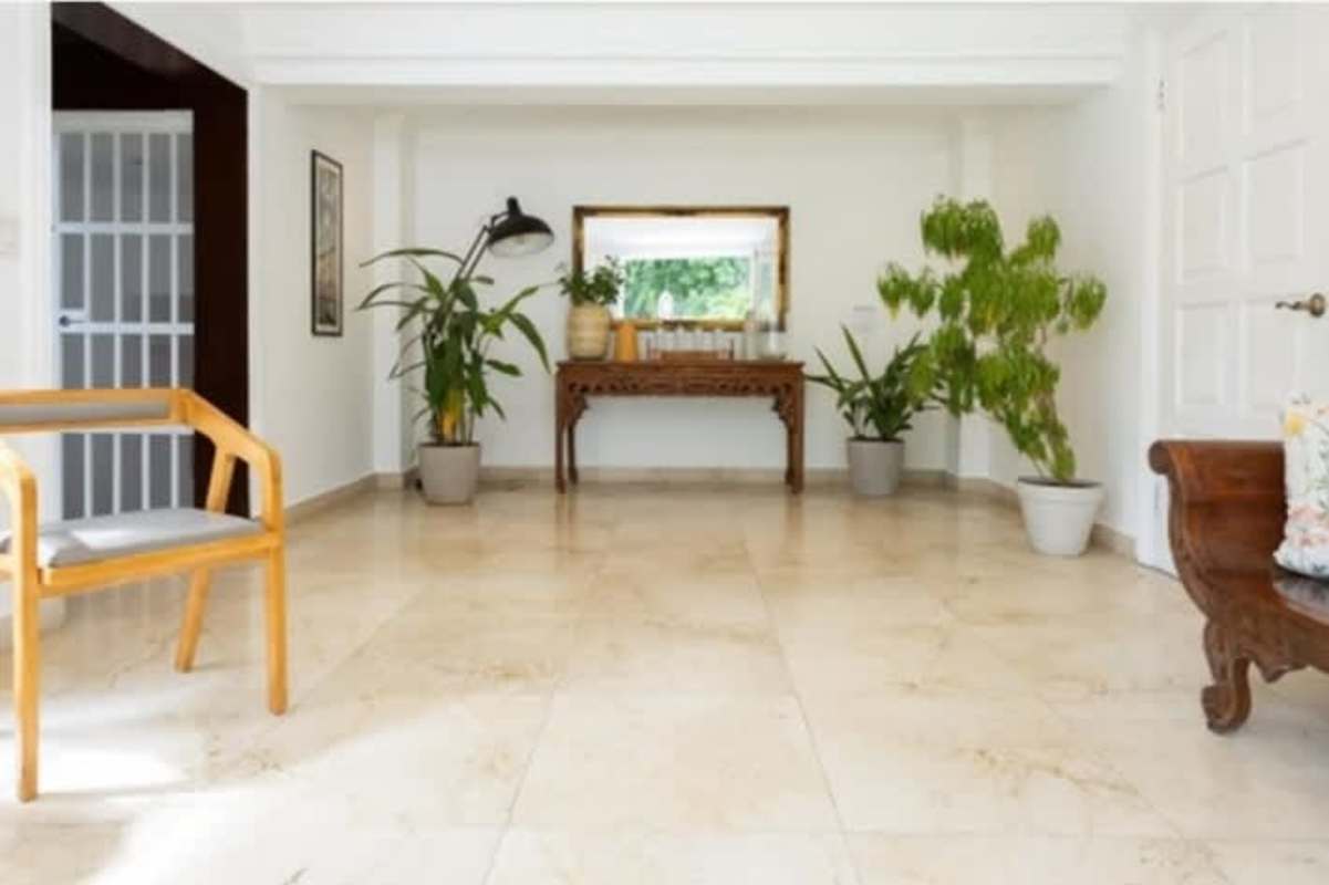 Spacious living area with natural light, hardwood floors and views in historic home Panama