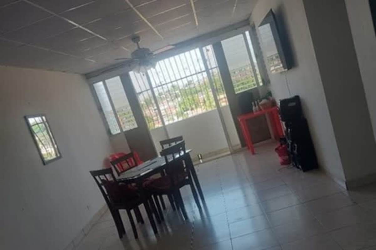 Affordable 3 bedroom apartment living and dining space with balcony access for sale in Rio Abajo Panama City
