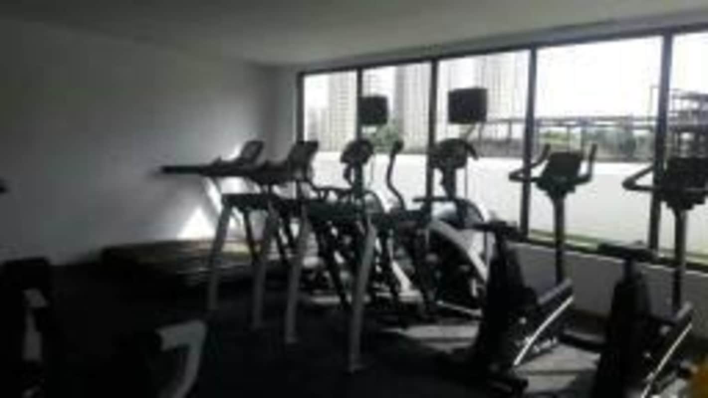 Gym facility with cardio equipment window view PH Terrazas del Rey Condado del Rey Panama