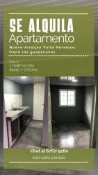 Small empty bedroom with tiled floors, window, and neutral walls in apartment for rent Veracruz Panama