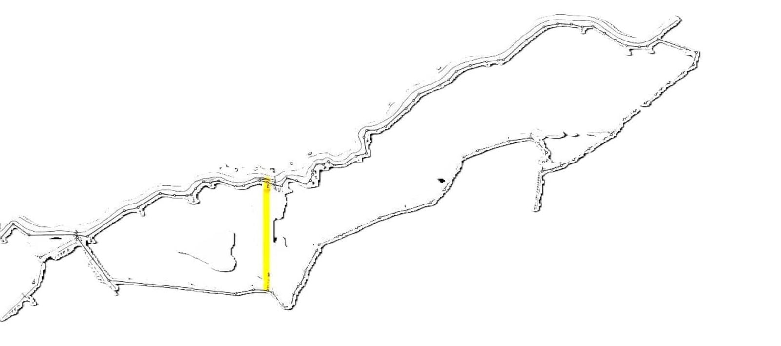 Aerial satellite image with marked residential zones, river, roads around 55 hectare land in Tanara Pacora Panama