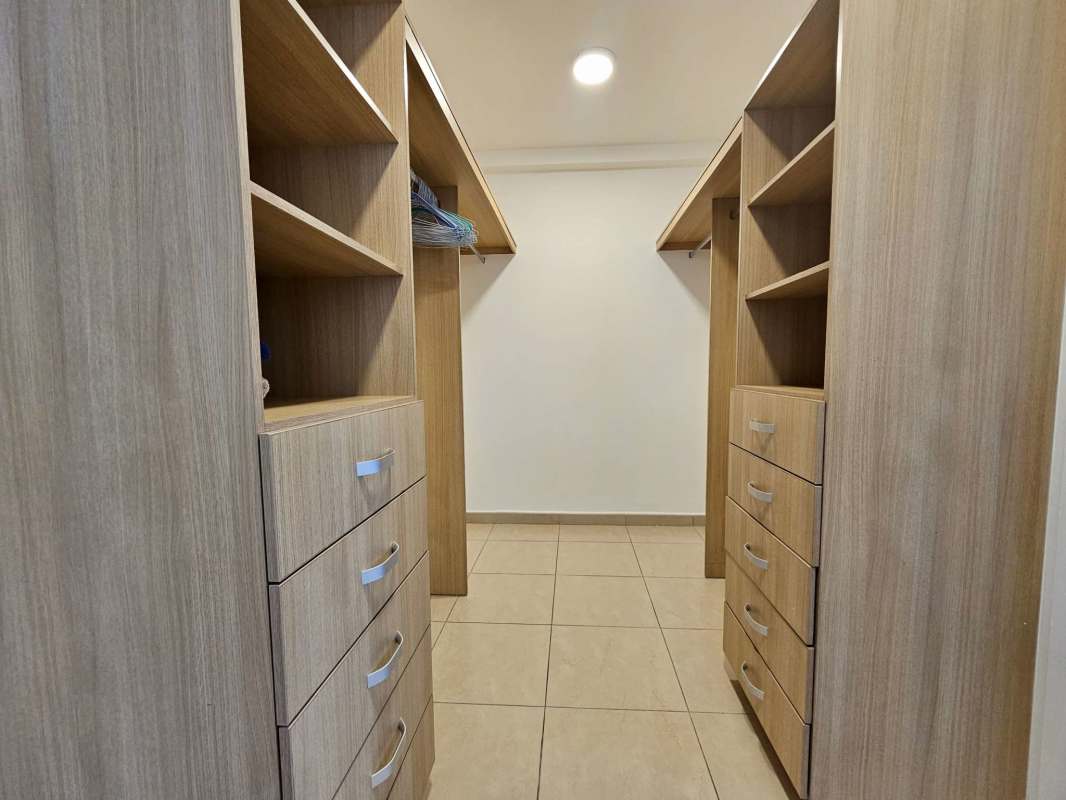 Large master bedroom with ocean views and natural light Pacific Point Punta Pacífica