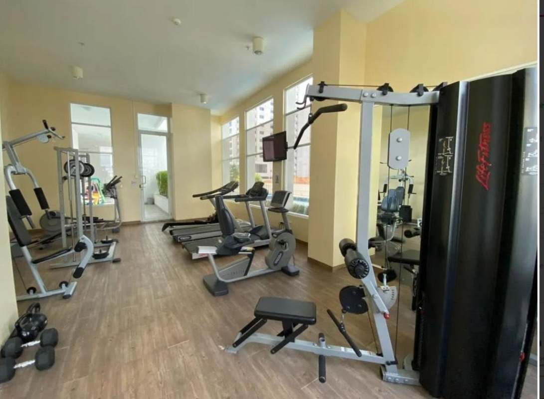 Fully equipped residents gym with city view at PH Coco View Coco del Mar Panama