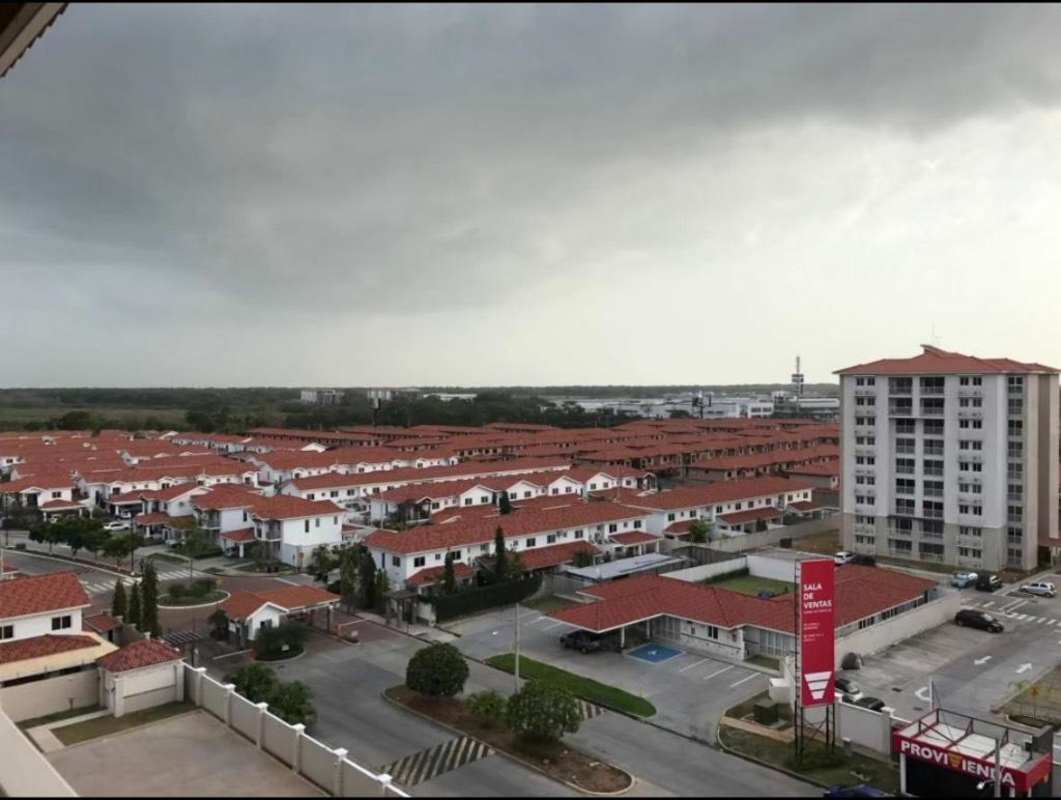 Aerial panorama residential project Torres de Versalles Ciudad Radial Panama City