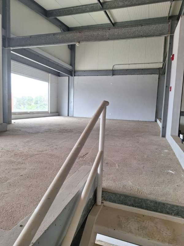 Restroom and utility closet inside industrial warehouse Panapark Free Zone Tocumen Panama