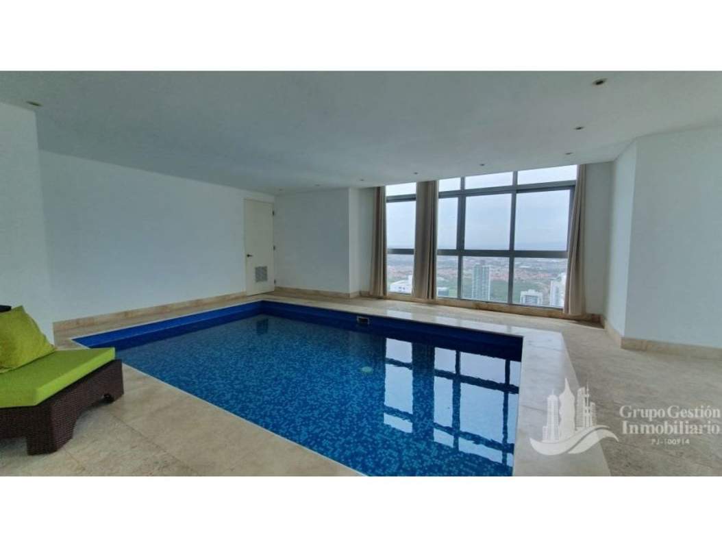 Luxury penthouse with mezzanine, floating stairs and ocean views in Costa del Este Panama