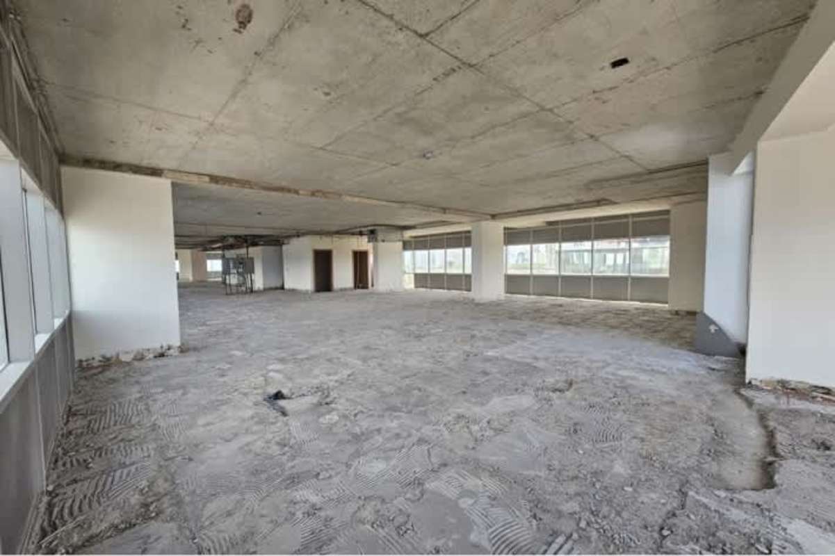 Open unfinished office with large windows natural light Santa María Business District Panama