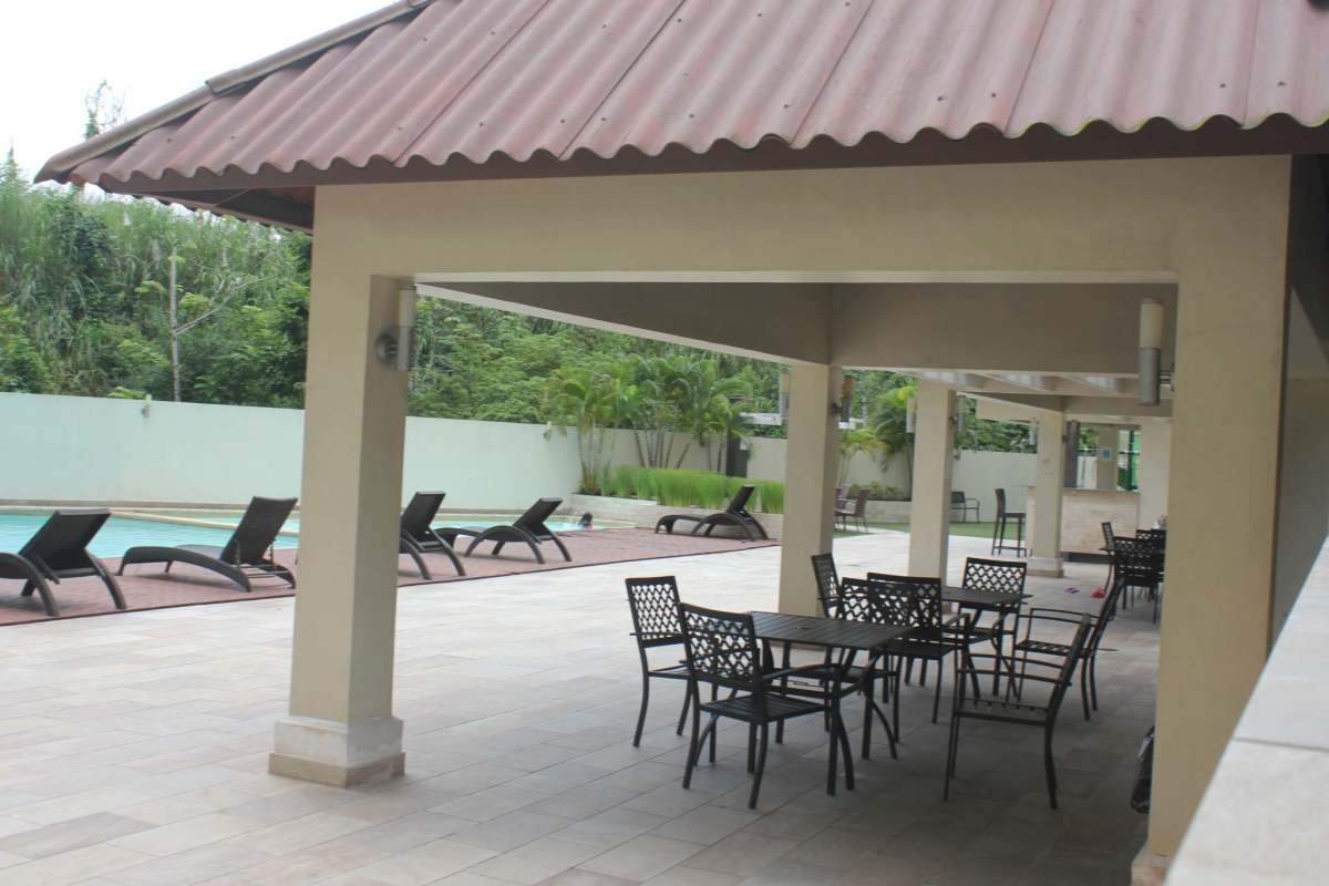 Play equipment in kids recreation area PH Green Park Condado del Rey