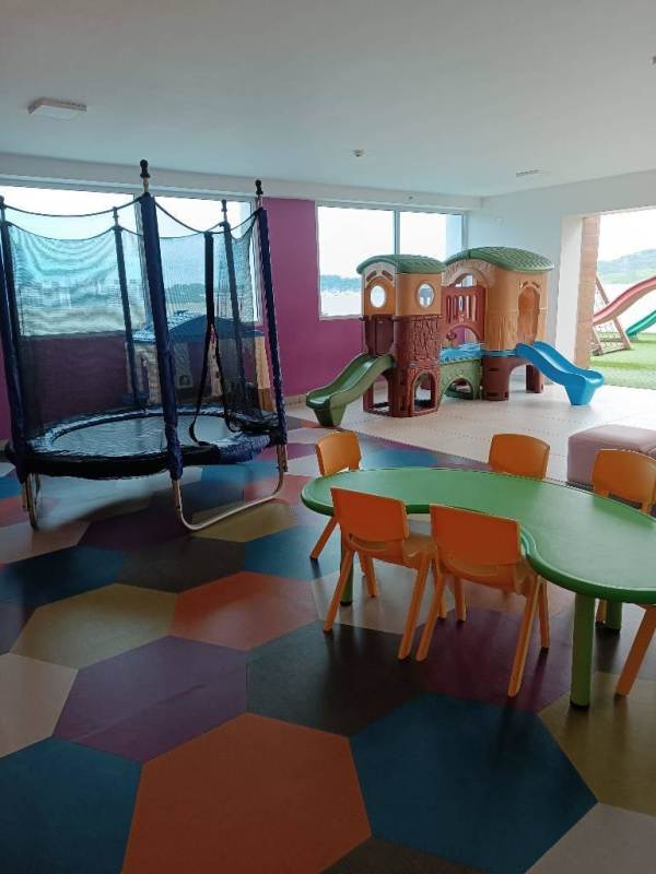 Colorful children's playroom inside Country Heights Panama