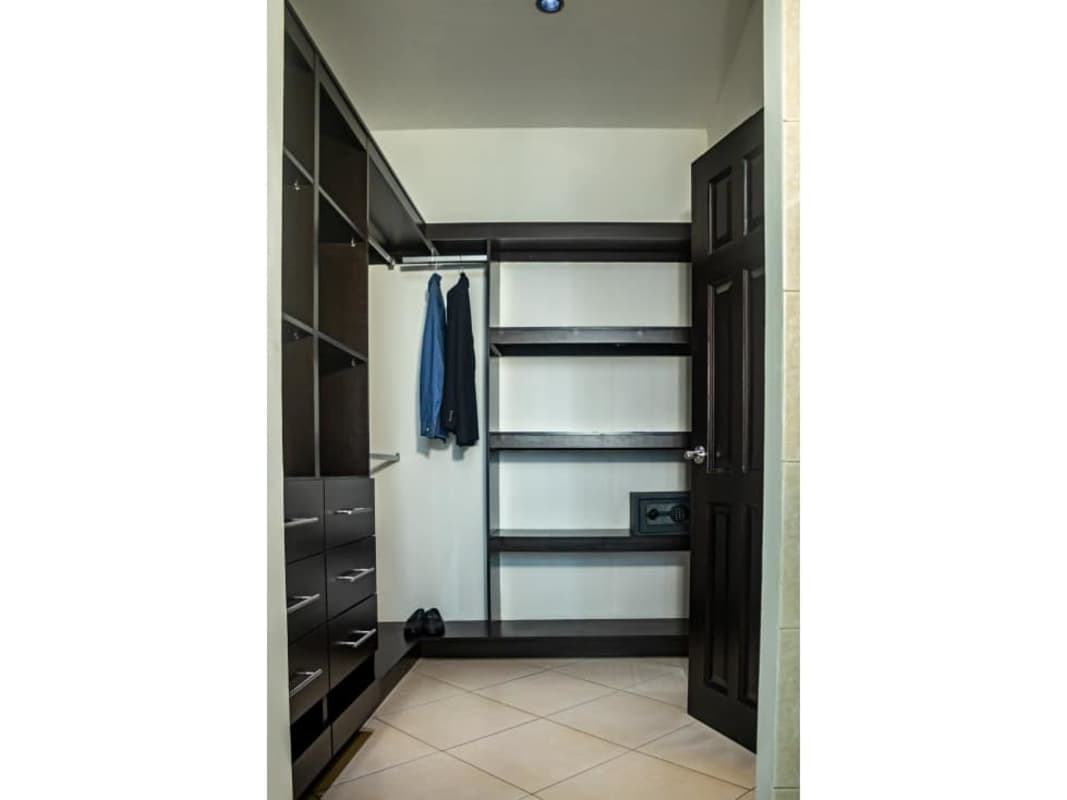 Stylish open kitchen with granite counters and stainless appliances in PH Coral Tower Coco del Mar