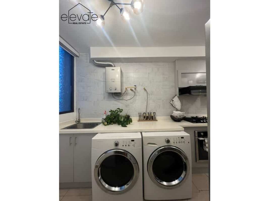 Outdoor pool with wooden deck and play area PH San Francisco Bay Punta Pacifica Panama