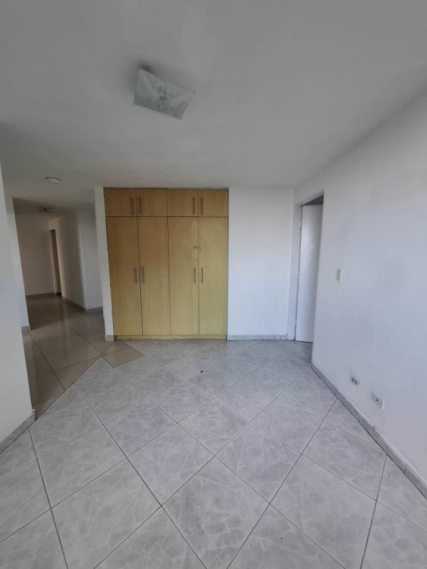 Spacious bedroom with closet and large window in sea view condo Bella Vista Panama