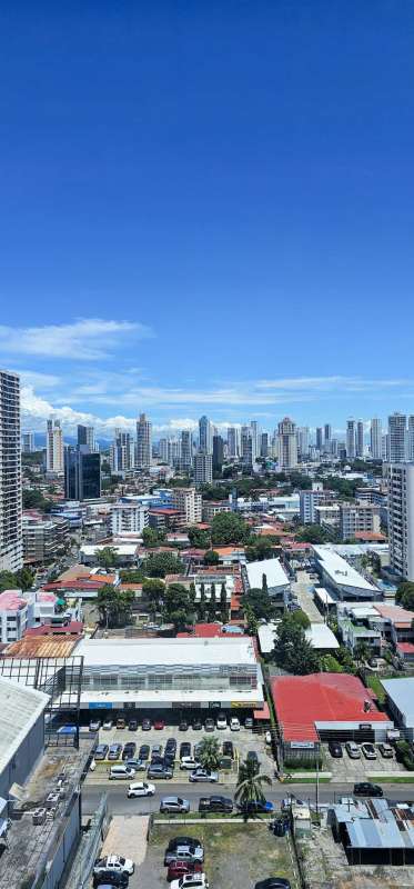 Panoramic city skyline and urban views from premium office in Sortis Business Tower Obarrio