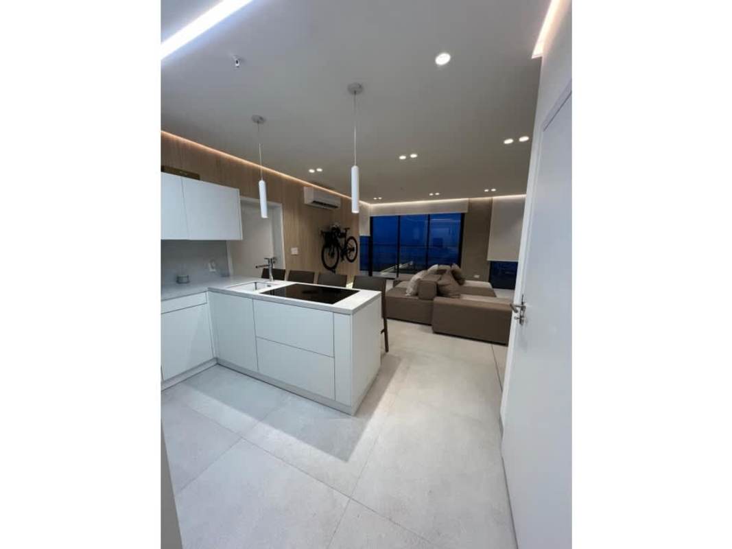 Luxury indoor heated pool with skyline views at Victory Wellness Tower Coco del Mar Panama