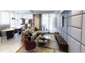 Modern living-dining area with full city and ocean view PH Vita Panama City