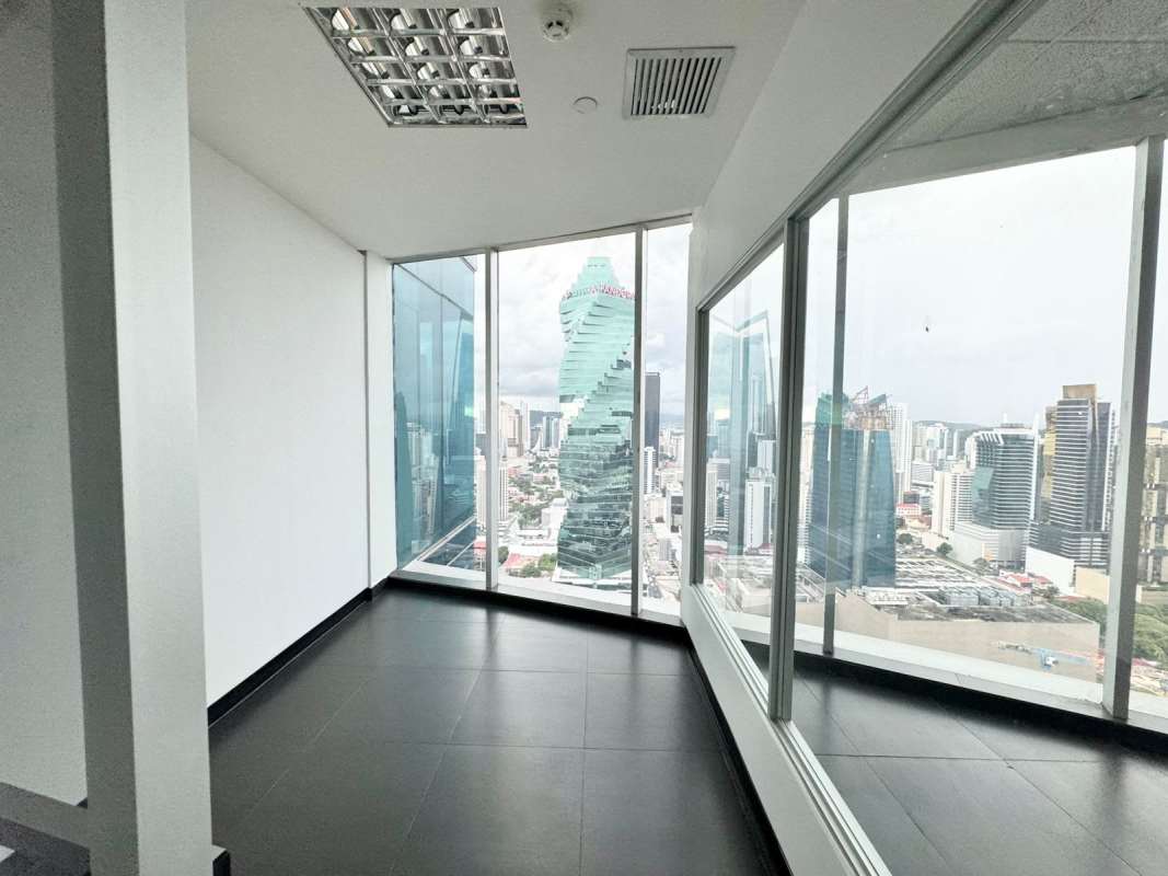 Panama skyline visible from premium modern office space in PH BICSA Tower