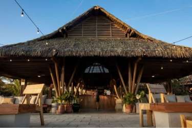 Spacious master bedroom with large window opening to terrace facing Playa Venao Pedasi
