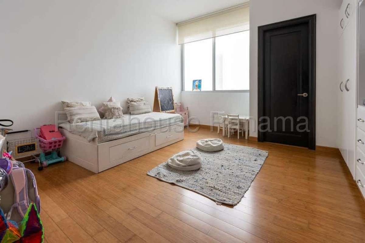 Double-height marble lobby and private elevators luxury Ocean One Costa del Este Panama