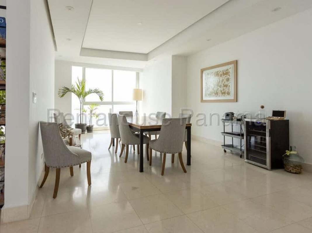 Large master suite with floor to ceiling oceanview windows PH Ocean One Costa del Este Panama