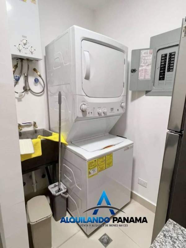 Living room large windows city view PH Downtown Obarrio Panama