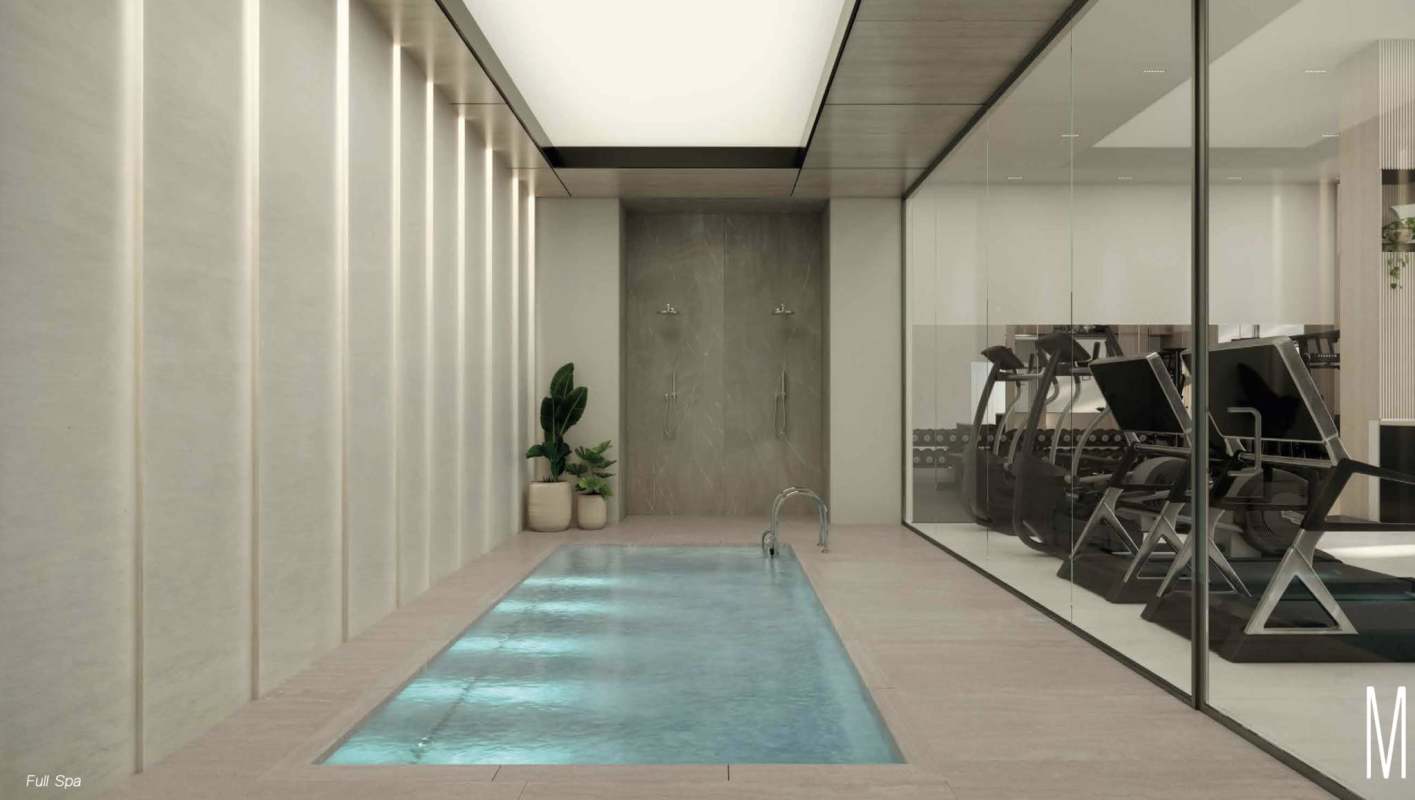 Building lobby with contemporary decor and concierge in Moderna 360 building Panama