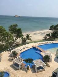 Expansive beachfront balcony with ocean panorama Santa Clara condos Panama