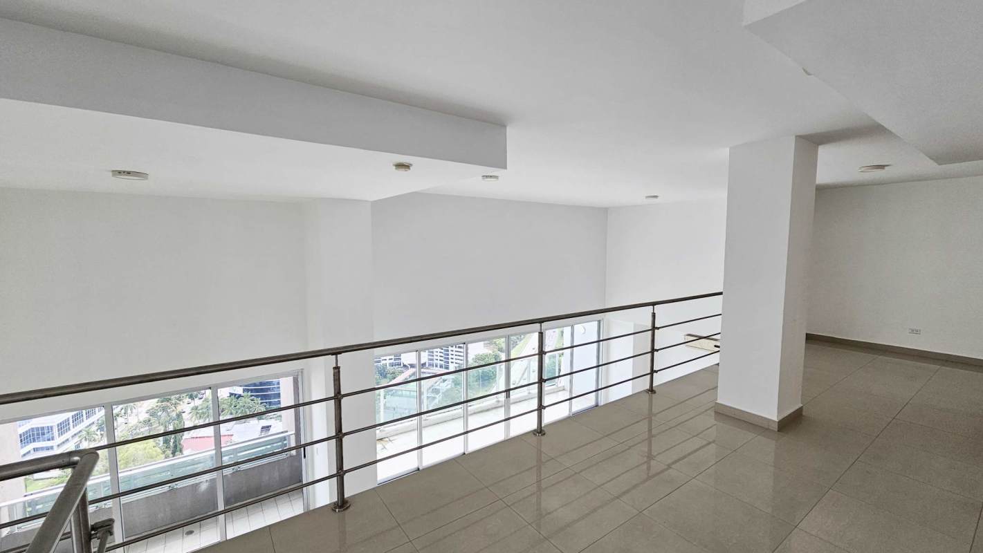 Spacious modern kitchen with porcelain flooring in duplex apartment PH Sevilla Costa del Este Panama