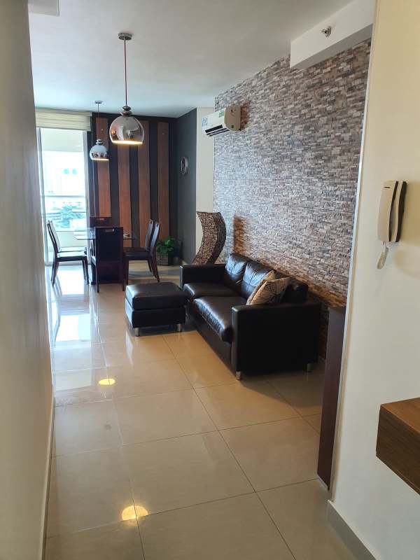 Modern bathroom glass shower and granite vanity PH Diamond Tower San Francisco Panama