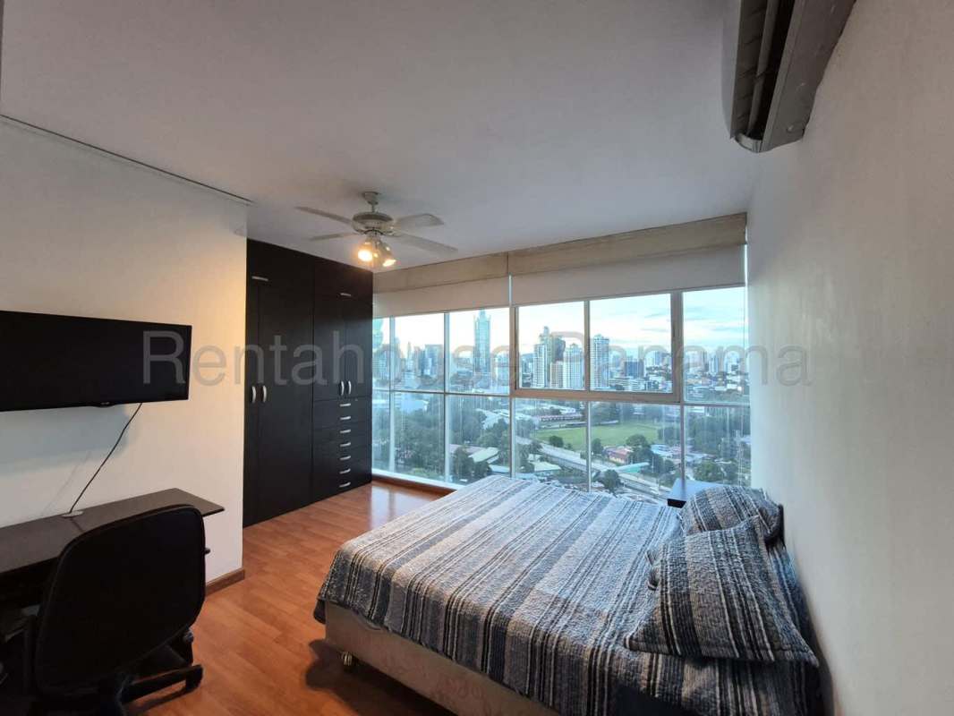 Open kitchen with granite counters, stainless appliances Punta Pacifica Panama