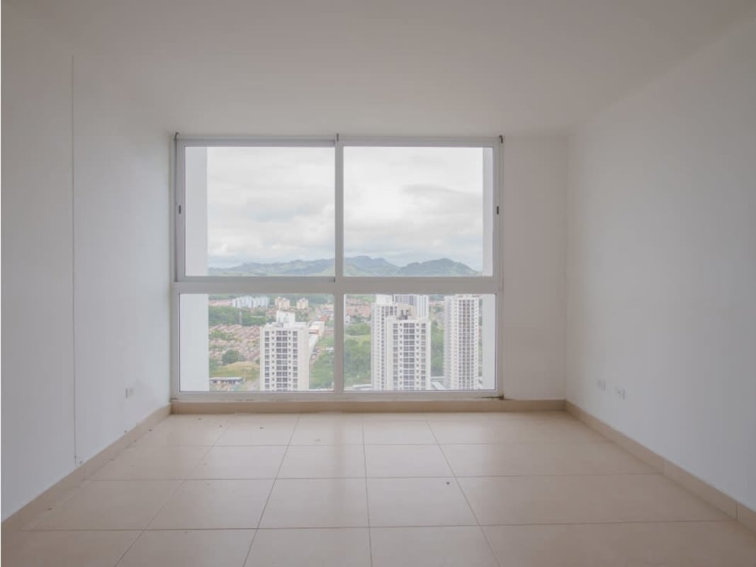 Bedroom with built-in closet, ample window for light mountain backdrop PH Kings Park Panama City