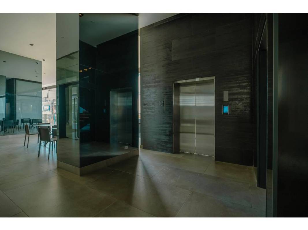 Modern lobby with panoramic elevator access in PH Nuovo by Armani Casa Panama City Panama