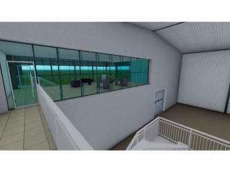 Interior section of warehouse with high ceilings and storage area Aguadulce Coclé