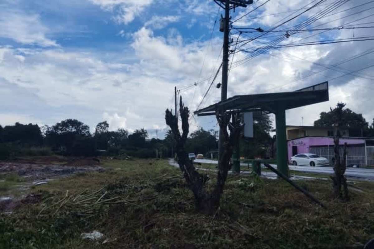 Large empty land parcel corner location near Corredor Norte and Tocumen