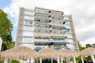 Facade exterior of PH La Ensenada beachfront tower in Playa Farallón Panama