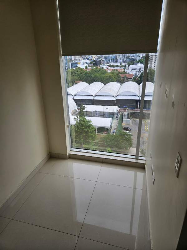 Reception and waiting area inside commercial office space The Office One Tower Obarrio Panama