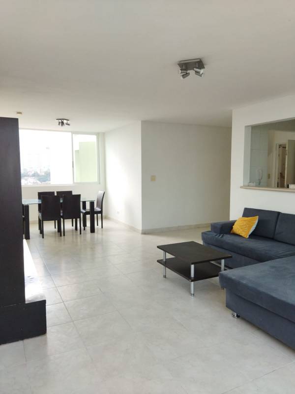 Modern living dining area with balcony city view Edison Park Panama