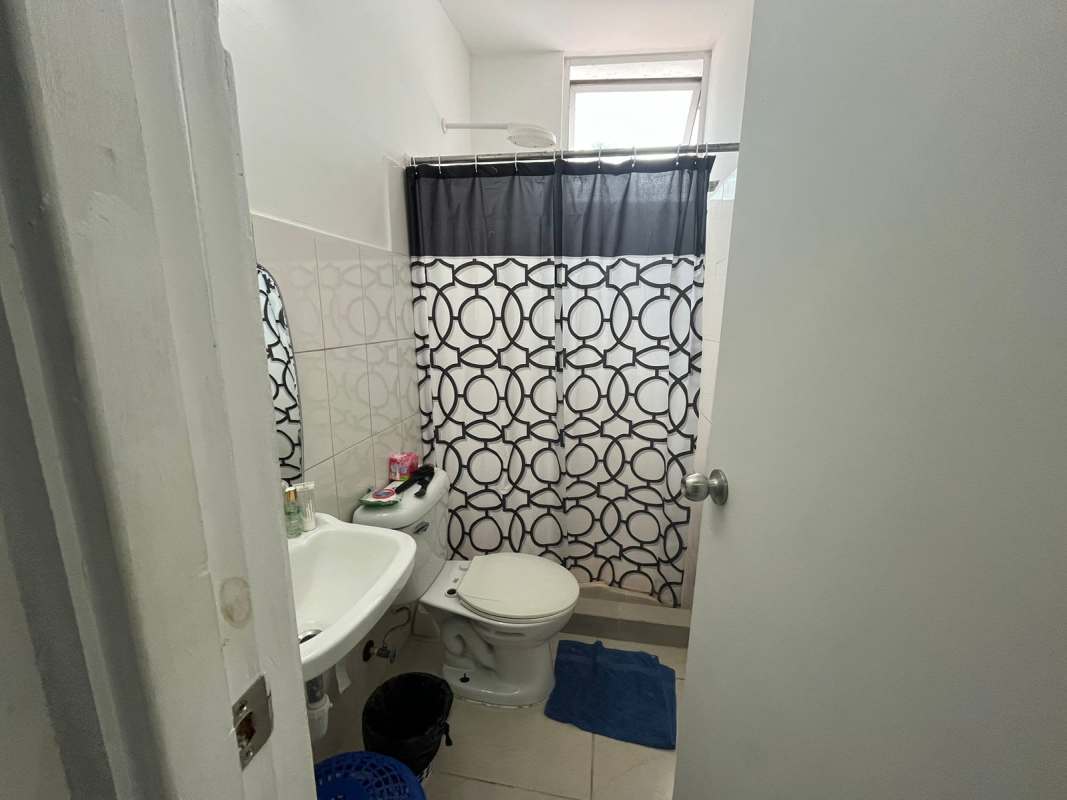 Bright open-plan living dining room with large balcony PH Park Lane Hato Pintado Panama