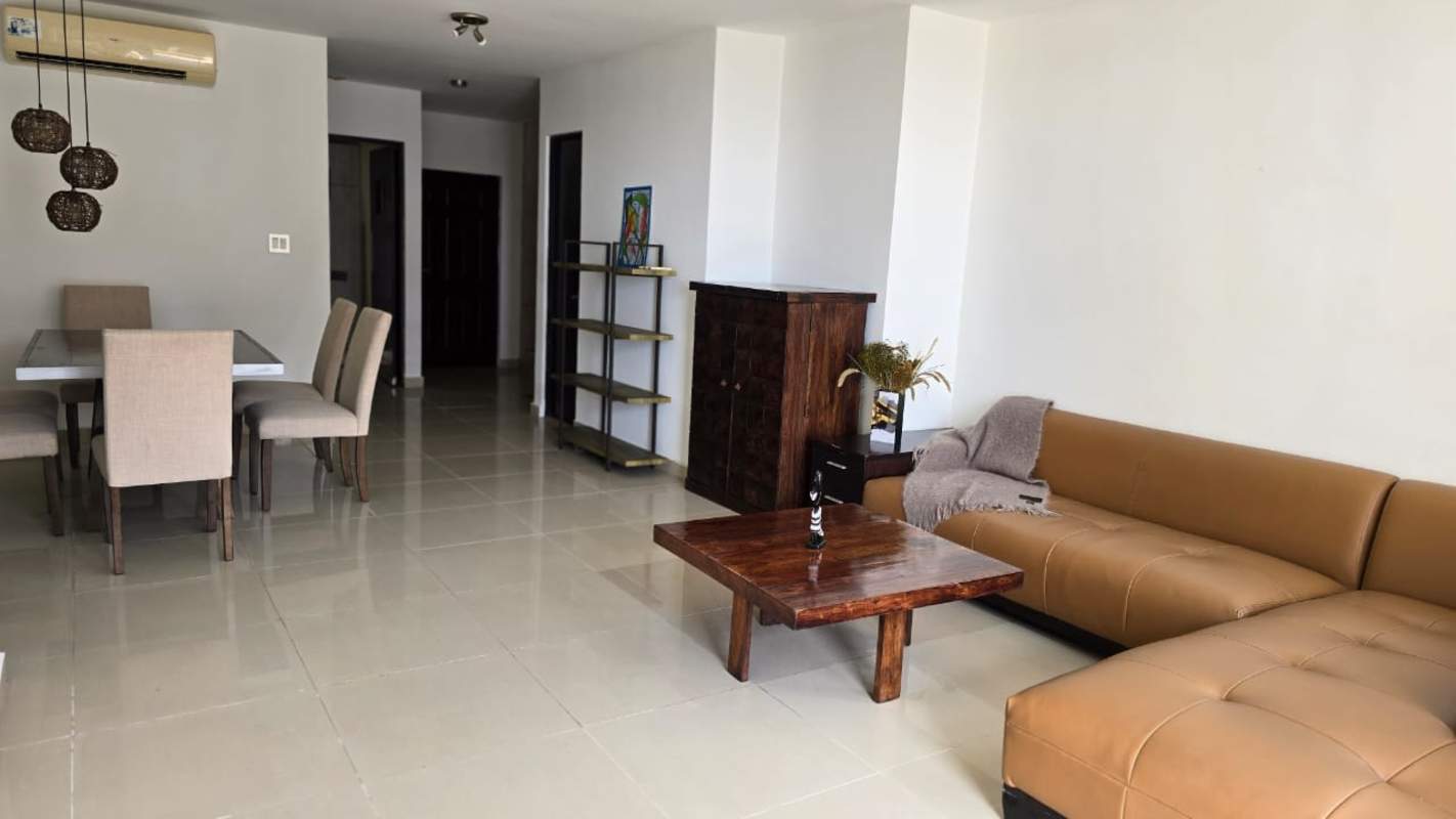 Open plan living dining with air conditioning PH Pacific Sea Panama City