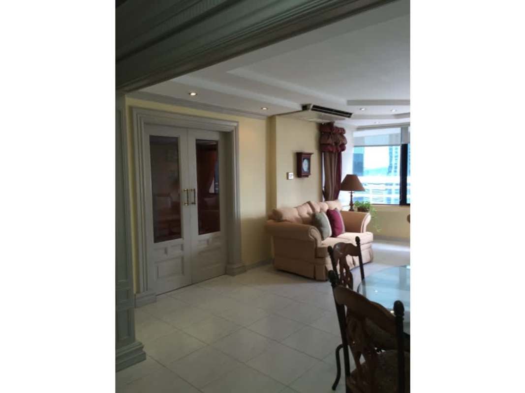 Modern entry with accent stone wall and natural lighting PH Brisas Obarrio Panama