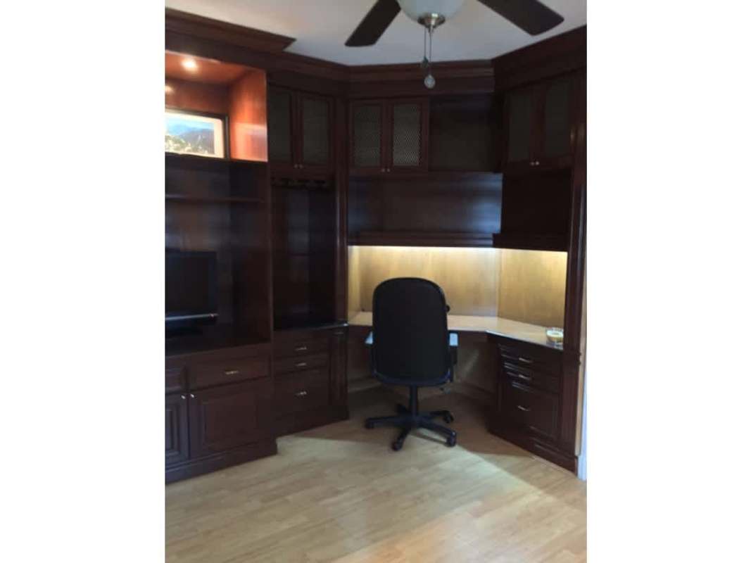 Fully equipped kitchen with granite tops and wood cabinetry PH Brisas Obarrio Panama City