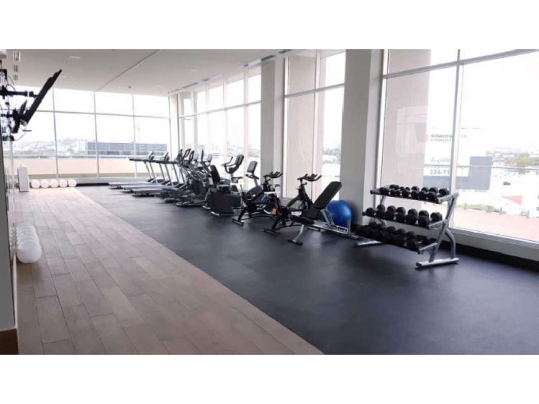 Modern hallway with luxury finishes in PH Bali Costa del Este Panama