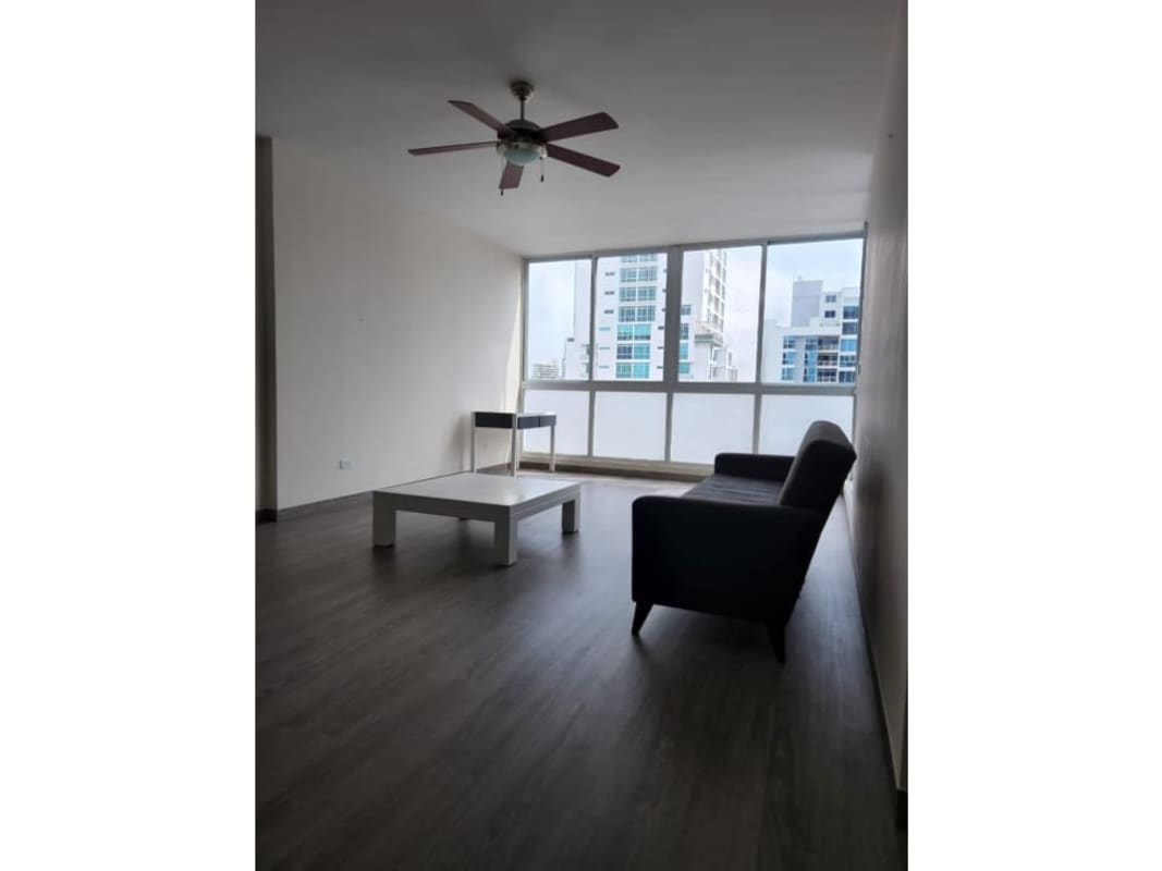 Bright dining area with panoramic windows in PH Bella Vista Park Panama City