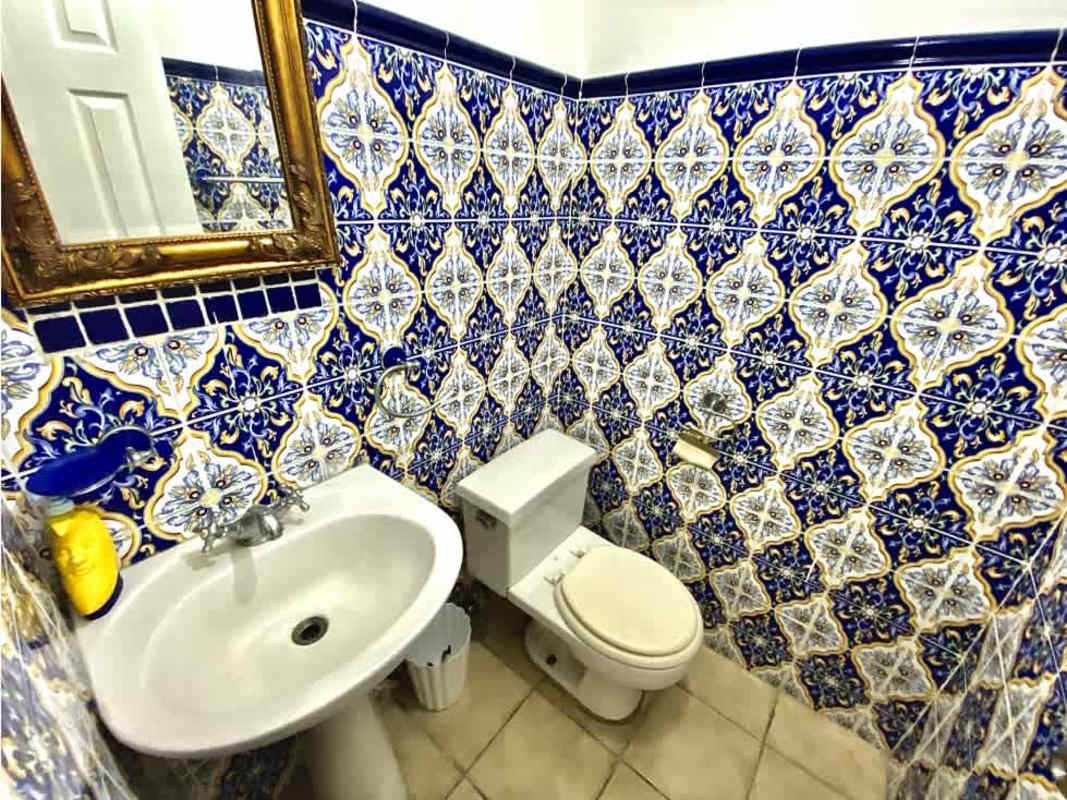 Mediterranean style balcony with decorative tiles city views PH Terrazas de Obarrio Panama