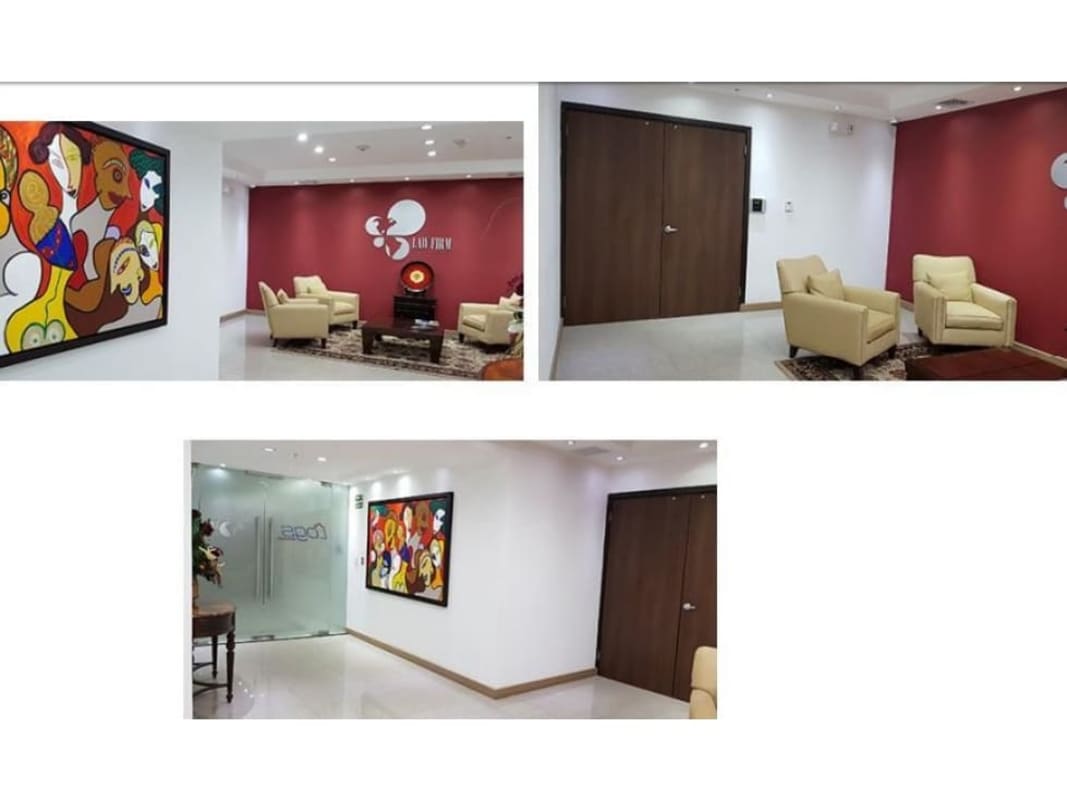 Modern corporate conference room in office floor at Towerbank Panama City