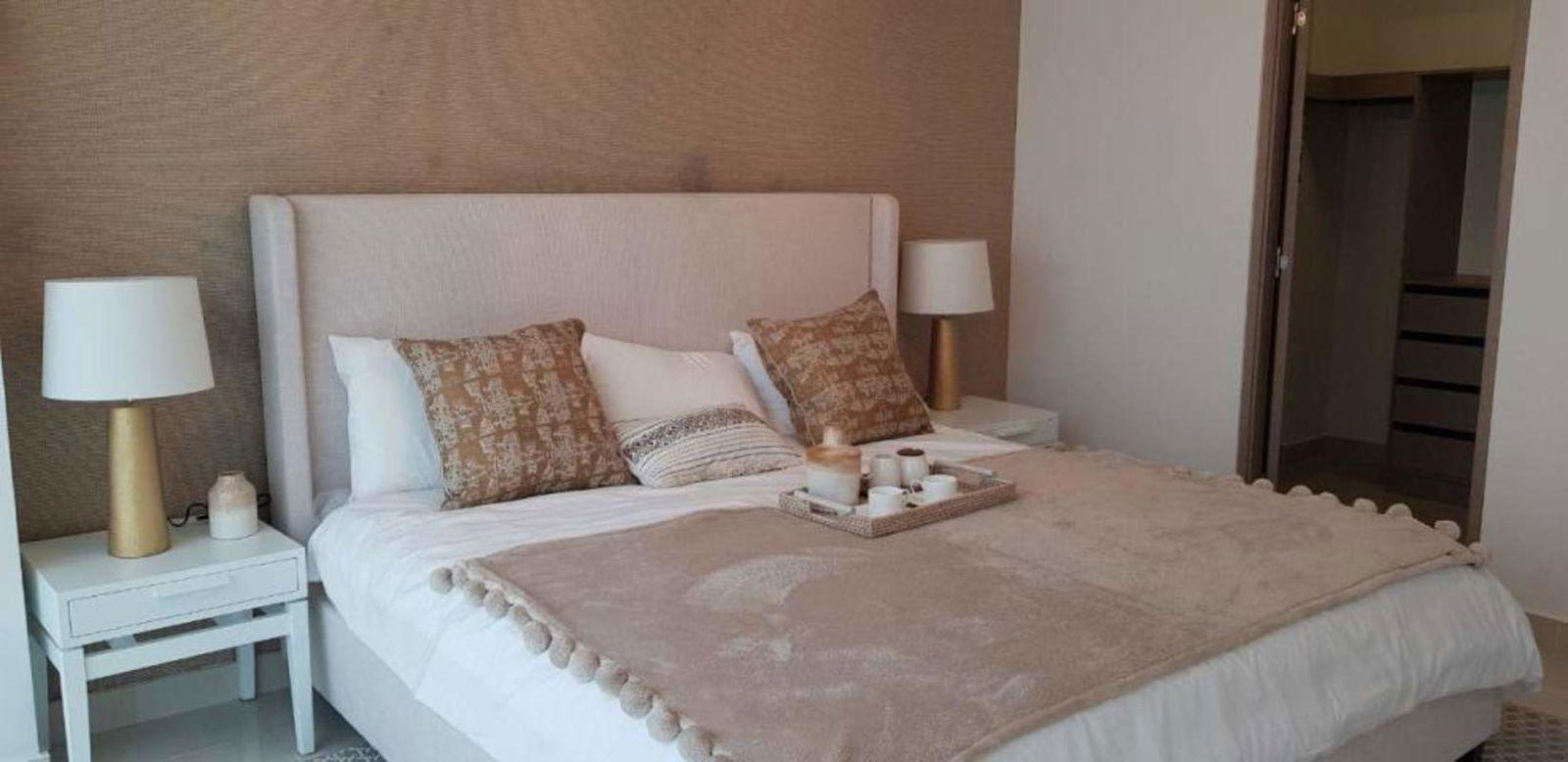 Bathroom modern tile walk-in shower PH Albrook Residences Clayton Panama