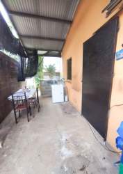 Living room with sofa, lime green walls and natural light David Chiriquí Panama