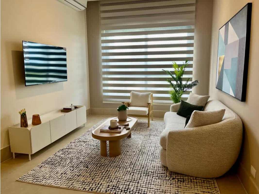 Elegant lobby with modern design at PH Ocean House Santa María Panama