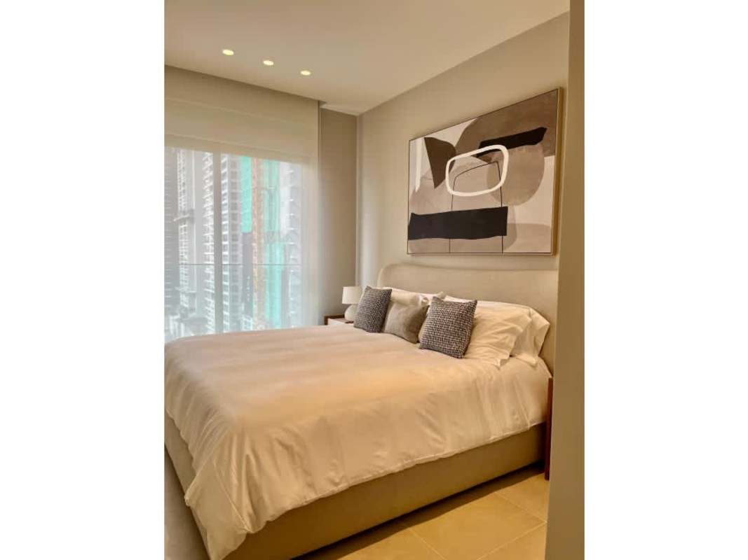 Contemporary kitchen with quartz countertop, stainless steel appliances at PH Ocean House Santa Maria Panama