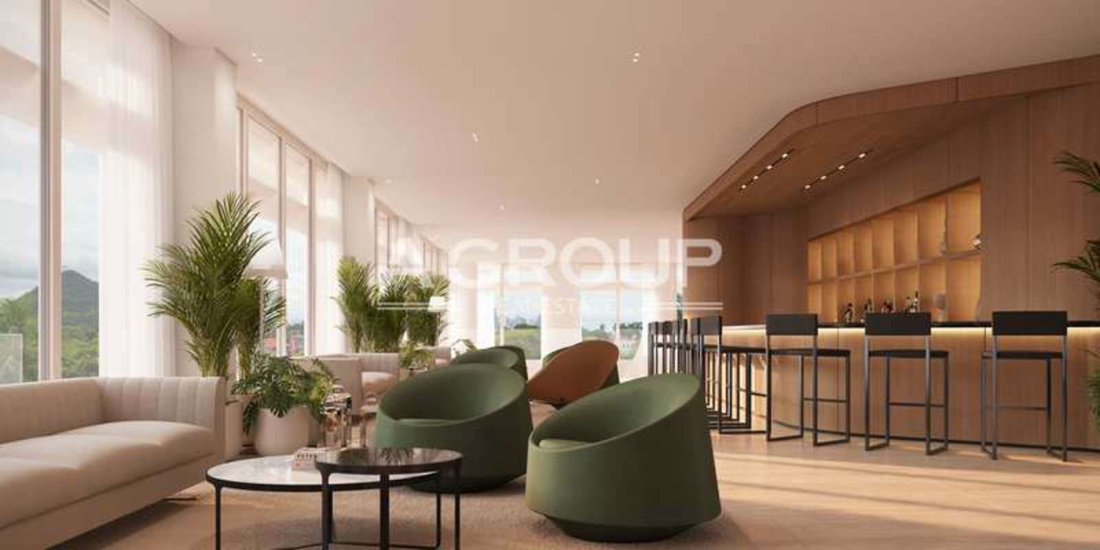 Luxury oceanfront terrace for dining and relaxing PH Nautilus Amador Panama City