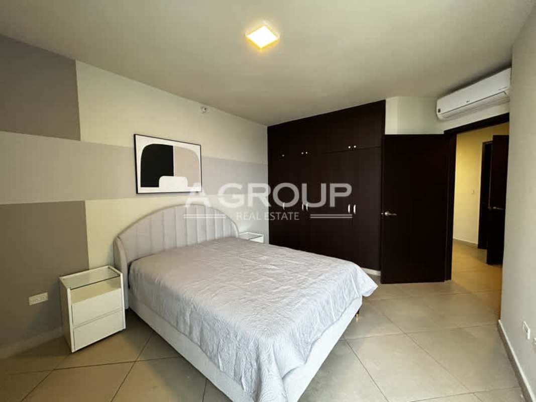 Bright living dining area with balcony access PH Country Club Costa del Este Panama